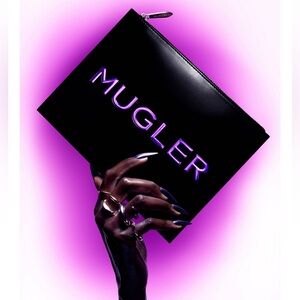 Mugler Black and Purple Luxury Cosmetic Case